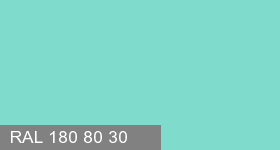 Фото 14 - Колеровка  1 доза в цвет RAL 180 80 30 Tender Turquoise "Нежно-Бирюзовый" (база "A", на 0,9л краски).