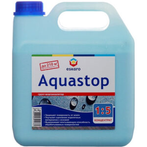 Фото 5 - Грунт-Концентрат "Аквастоп Классик" (Aquastop Classic) 1:5 акриловый влагоизолятор  [10 л ] Эскаро/ Eskaro.