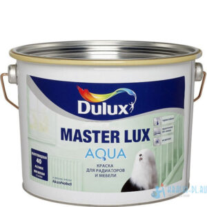 Фото 1 - Краска для радиаторов и мебели водно-дисперсионная Dulux Master Lux Aqua 40 полуглянцевая база BC 2,325 л..