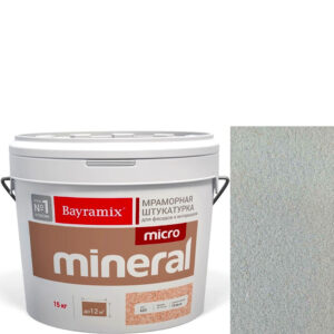 Фото 24 - Мраморная штукатурка Байрамикс "Микроминерал 639 + silver" (Micro Mineral) мраморная, фракция 0,2-0,5 мм [15кг] Bayramix.