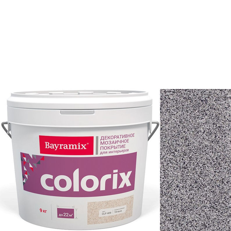 Фото 1 - Мозаичное покрытие Байрамикс "Колорикс CL 19" (Colorix) декоративное, с добавлением цветных чипсов [4,5кг] Bayramix.