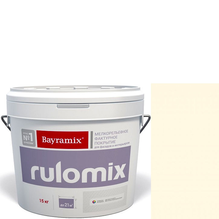 Фото 1 - Текстурное покрытие Байрамикс "Руломикс 063" (Rulomix) фактурное с эффектом "мелкая шуба"  [15кг]  Bayramix.