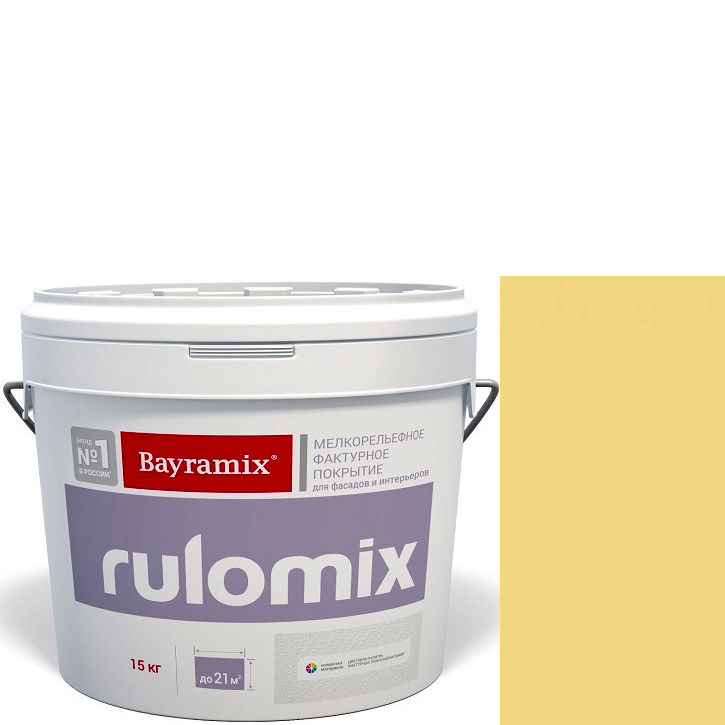 Фото 1 - Текстурное покрытие Байрамикс "Руломикс 066" (Rulomix) фактурное с эффектом "мелкая шуба"  [15кг]  Bayramix.