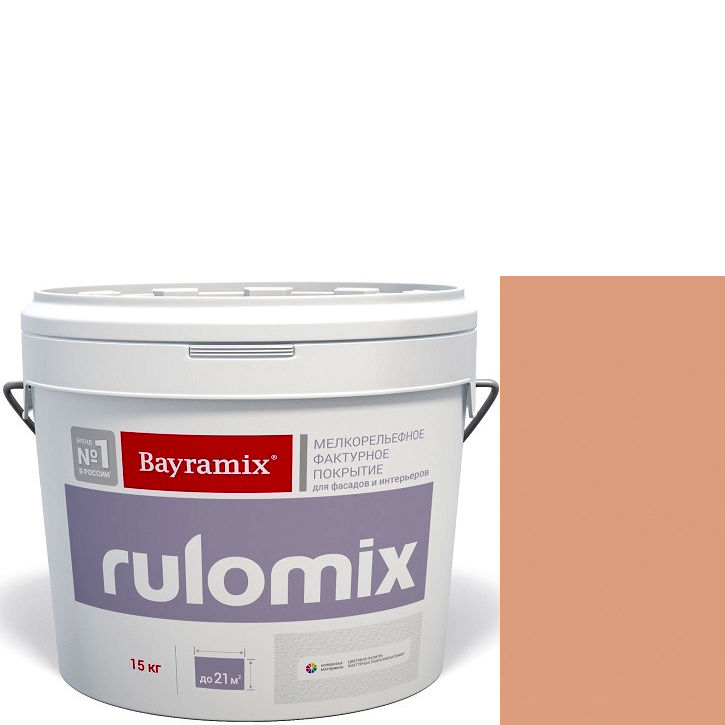 Фото 1 - Текстурное покрытие Байрамикс "Руломикс 069" (Rulomix) фактурное с эффектом "мелкая шуба"  [15кг]  Bayramix.