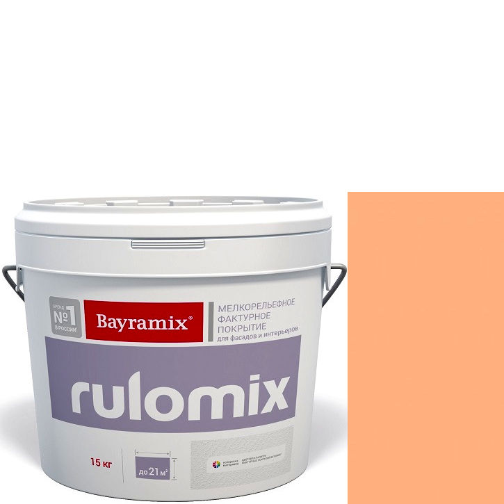 Фото 1 - Текстурное покрытие Байрамикс "Руломикс 072" (Rulomix) фактурное с эффектом "мелкая шуба"  [15кг]  Bayramix.