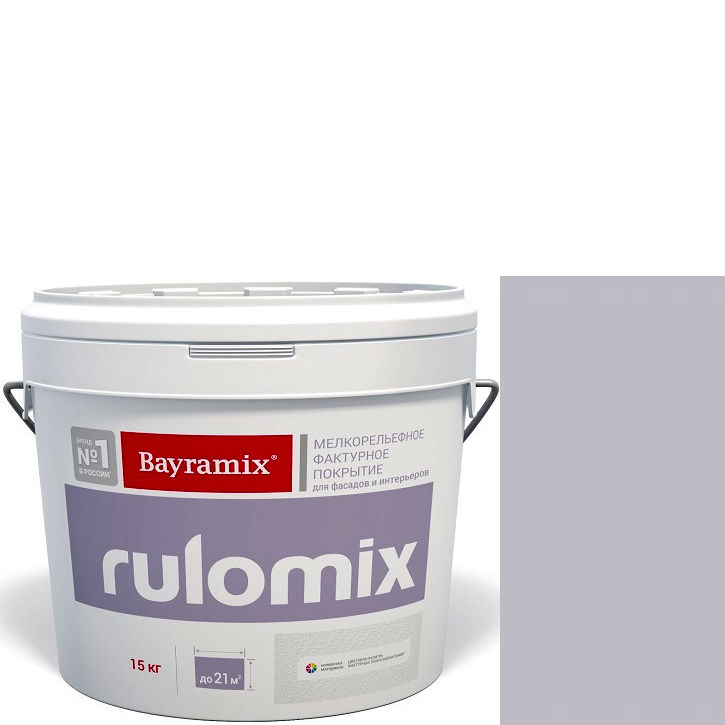 Фото 1 - Текстурное покрытие Байрамикс "Руломикс 076" (Rulomix) фактурное с эффектом "мелкая шуба"  [15кг]  Bayramix.