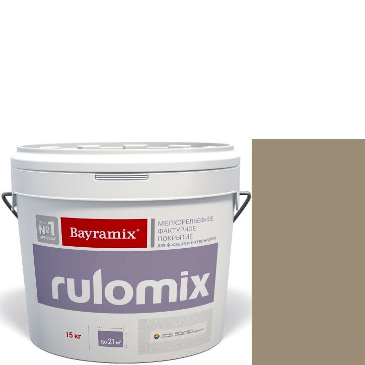 Фото 1 - Текстурное покрытие Байрамикс "Руломикс 077" (Rulomix) фактурное с эффектом "мелкая шуба"  [15кг]  Bayramix.