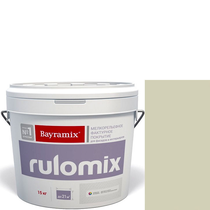 Фото 1 - Текстурное покрытие Байрамикс "Руломикс 092" (Rulomix) фактурное с эффектом "мелкая шуба"  [15кг]  Bayramix.