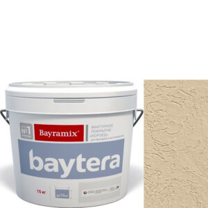 Фото 2 - Текстурное покрытие "Байтера Мокрая стена 092" (Baytera) фактурное для внутр/наруж работ крупная фракция (K) 2,5 - 3 мм-15кг Bayramix.