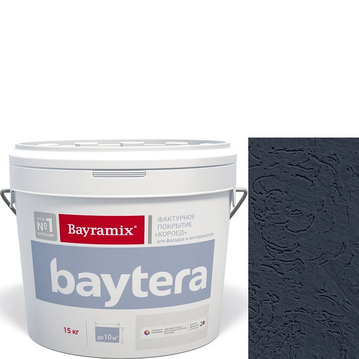 Фото 1 - Текстурное покрытие "Байтера Мокрая стена 097" (Baytera) фактурное для внутр/наруж работ крупная фракция (K) 2,5 - 3 мм-15кг Bayramix.