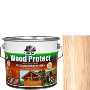 Фото 8 - Пропитка декоративная для защиты древесины Dufa Wood Protect бесцветная 10 л..