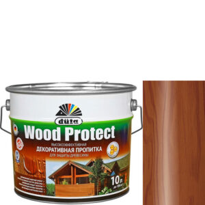 Фото 22 - Пропитка декоративная для защиты древесины Dufa Wood Protect махагон 2,5 л..
