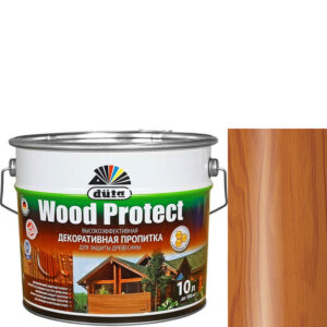 Фото 4 - Пропитка декоративная для защиты древесины Dufa Wood Protect тик 10 л..