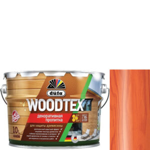 Фото 12 - Пропитка декоративная для защиты древесины алкидная Dufa Woodtex рябина 3 л..