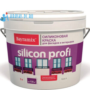 Фото 12 - Краска Байрамикс "Силикон Профи" (Silikon Profi) Фасадная, силиконовая, матовая краска - Белый База-C - [9л] Bayramix.