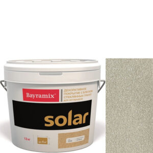 Фото 21 - Декоративное покрытие Байрамикс "Солар S246 Серебряное" (Solar) с блеском стеклянных гранул [12кг] Bayramix.