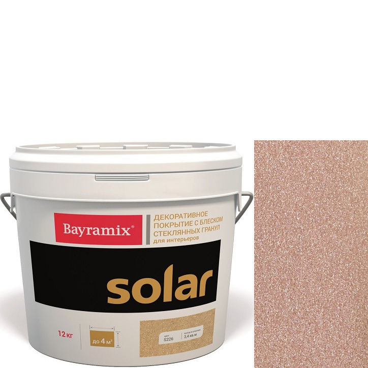 Фото 1 - Декоративное покрытие Байрамикс "Солар S255 Утренний жасмин" (Solar) с эффектом перламутра [12кг] Bayramix.