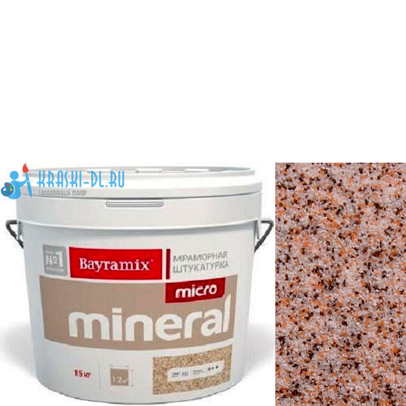 Фото 1 - Мраморная штукатурка Байрамикс "Микроминерал 620" (Micro Mineral) мраморная, фракция 0,2-0,5 мм [15кг] Bayramix.