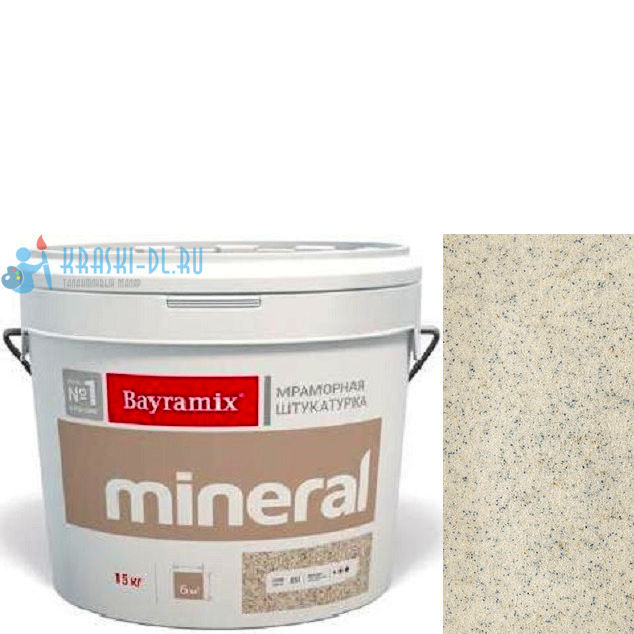 Фото 1 - Мраморная штукатурка Байрамикс "Минерал 008" (Mineral) мозаичная фракция 0,5-0,7 мм [15кг] Bayramix.