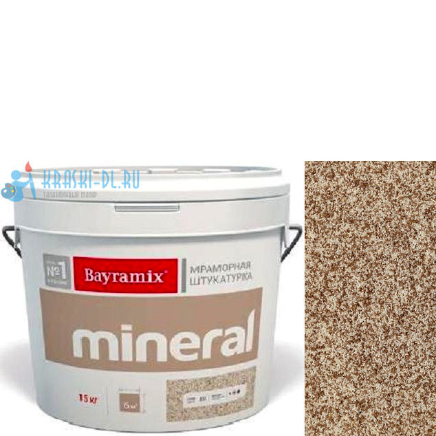 Фото 1 - Мраморная штукатурка Байрамикс "Минерал 411" (Mineral) мозаичная фракция 0,7-1,2 мм [15кг] Bayramix.
