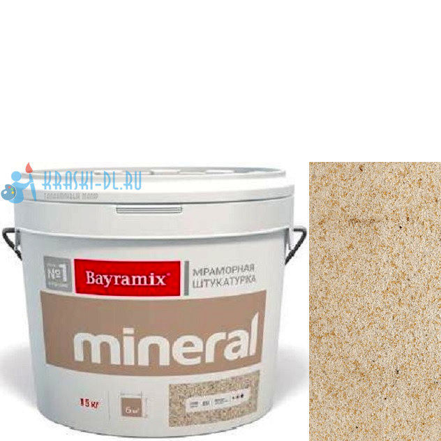Фото 1 - Мраморная штукатурка Байрамикс "Минерал 413" (Mineral) мозаичная фракция 0,7-1,2 мм [15кг] Bayramix.