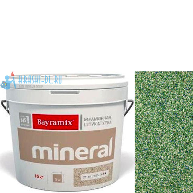 Фото 1 - Мраморная штукатурка Байрамикс "Минерал 445" (Mineral) мозаичная фракция 0,7-1,2 мм [15кг] Bayramix.