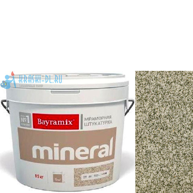 Фото 1 - Мраморная штукатурка Байрамикс "Минерал 470" (Mineral) мозаичная фракция 0,7-1,2 мм [15кг] Bayramix.