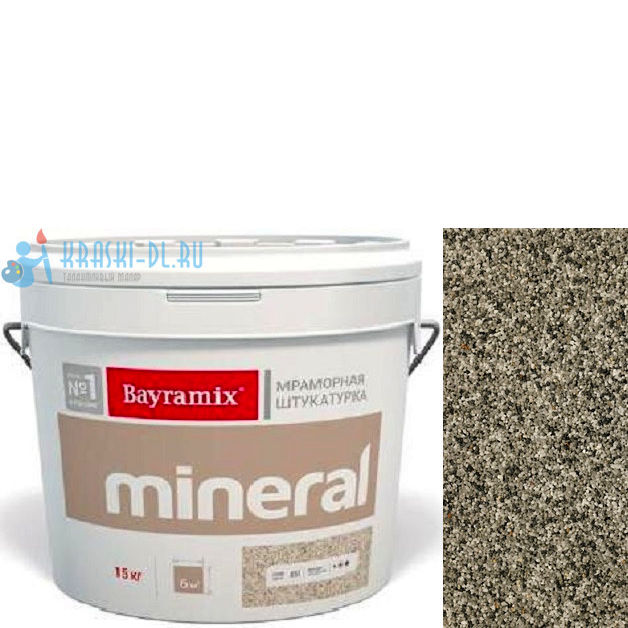 Фото 1 - Мраморная штукатурка Байрамикс "Минерал 903" (Mineral) мозаичная фракция 1,2-1,5 мм [15кг] Bayramix.