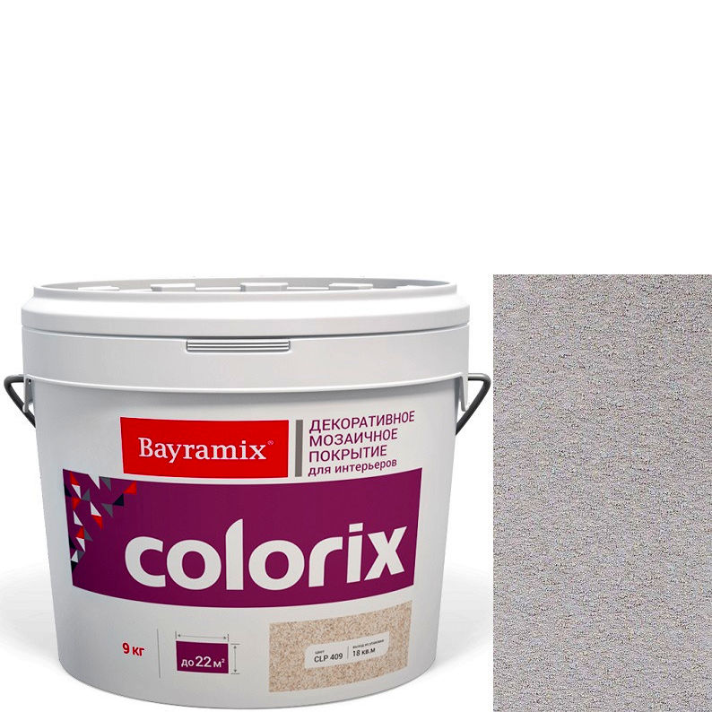Фото 1 - Мозаичное покрытие Байрамикс "Колорикс CL 15-1" (Colorix) декоративное, с добавлением цветных чипсов [9кг] Bayramix.