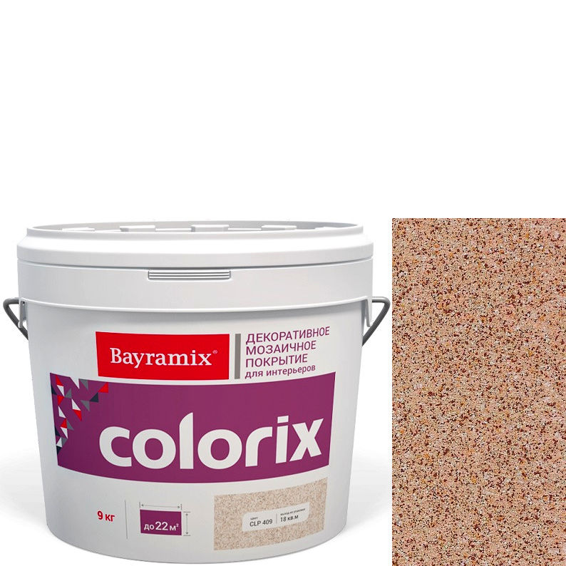Фото 1 - Мозаичное покрытие Байрамикс "Колорикс CL 18" (Colorix) декоративное, с добавлением цветных чипсов [4,5кг] Bayramix.