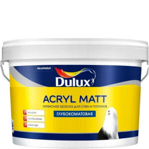 Фото 14 - Краска для стен и потолков латексная Dulux Acryl Matt глубокоматовая база BW 2,25 л..