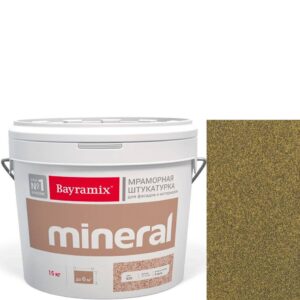Фото 15 - Мраморная штукатурка Байрамикс "Минерал 060" (Mineral цвет Saftas) мозаичная, фракция 0,5-0,7 мм [15кг] Bayramix.