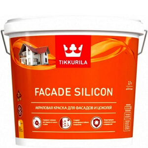Фото 1 - Краска Тиккурила Фасад Силикон(Facade Silicon) акриловая матовая для фасадов и цоколей (9л) Tikkurila.