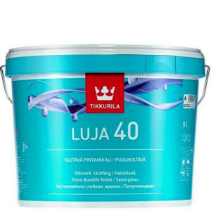 Фото 8 - Краска "Luja 40 / Луя 40" цвет База А, акрилатная полуглянцевая для влажных помещений, 9л "Tikkurila / Тиккурила".