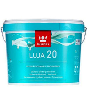 Фото 2 - Краска "Luja 20 / Луя 20" цвет База C, акрилатная полуматовая для влажных помещений, 9л "Tikkurila / Тиккурила".