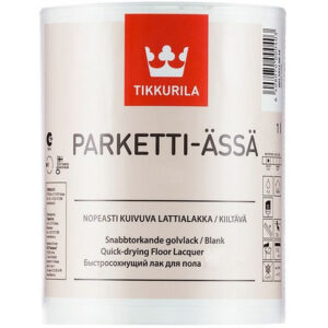 Фото 2 - Лак "Parketti Assa 20 / Паркетти Ясся 20", паркетный полиуретано-акрилатный, полуматовый, 5л, "Tikkurila / Тиккурила".