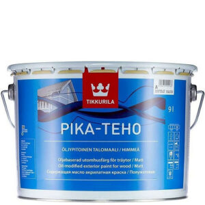 Фото 17 - Краска "Pika Teho / Пика Техо" акрилатная матовая для древесины с маслами База А - 2.7л "Tikkurila / Тиккурила".