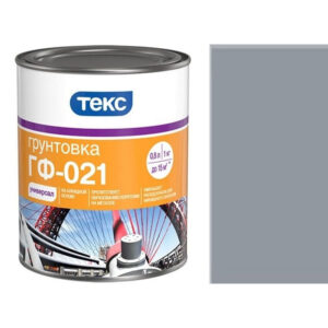 Фото 6 - Грунт Текс "ГФ-021 Серый" антикоррозионный для металла (1 кг - уп. 14 шт) "Teks".