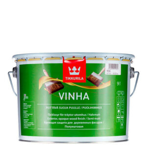 Фото 3 - Краска Антисептик "Vinha / Винха" кроющая полуматовая для древесины, База VVA - 0.9л "Tikkurila / Тиккурила".