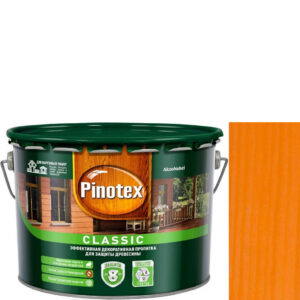 Фото 7 - Пропитка декоративная для защиты древесины Pinotex Classic орегон 9 л..