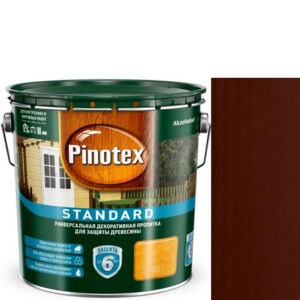 Фото 7 - Пропитка декоративная для защиты древесины Pinotex Standard палисандр 9 л..