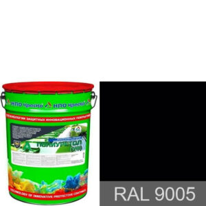 Фото 3 - Грунт - эмаль "3 в 1" Полиуретол (УФ) - полиуретановая полуглянцевая для защиты металла (с эффектом "микро - титан"), цвет - RAL9005 - 20 кг.