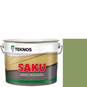 Фото 12 - Краска Текнос фасадная "Цаку" Т7012 (Saku) дисперсионная матовая для бетонных поверхностей (2.7 л) "Teknos".