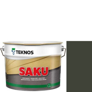 Фото 12 - Краска Текнос фасадная "Цаку" Т7014 (Saku) дисперсионная матовая для бетонных поверхностей (2.7 л) "Teknos".