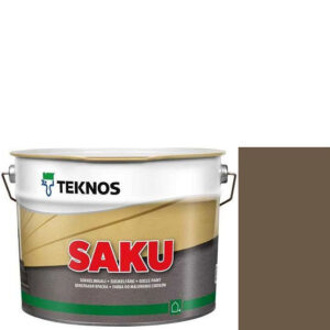 Фото 9 - Краска Текнос фасадная "Цаку" Т7062 (Saku) дисперсионная матовая для бетонных поверхностей (9 л) "Teknos".