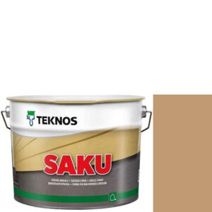 Фото 9 - Краска Текнос фасадная "Цаку" Т7087 (Saku) дисперсионная матовая для бетонных поверхностей (9 л) "Teknos".