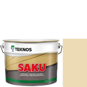 Фото 12 - Краска Текнос фасадная "Цаку" Т7092 (Saku) дисперсионная матовая для бетонных поверхностей (9 л) "Teknos".