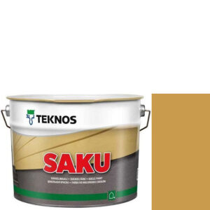Фото 9 - Краска Текнос фасадная "Цаку" Т7113 (Saku) дисперсионная матовая для бетонных поверхностей (9 л) "Teknos".