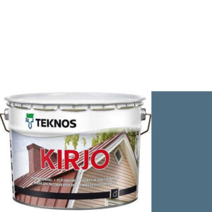 Фото 16 - Краска "Kirjo / Кирьё" цвет - T2508, алкидная полуматовая для листовой кровли, 9 л, "Teknos / Текнос".