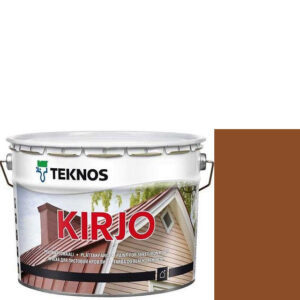 Фото 20 - Краска Текнос "Кирьё" T2510 (Kirjo) алкидная полуматовая для листовой кровли (9 л) "Teknos".